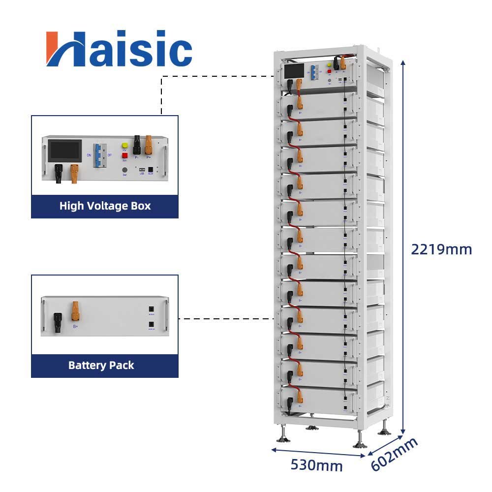 Haisic 51.2V 100Ah High-voltage LiFePO4 Battery 2
