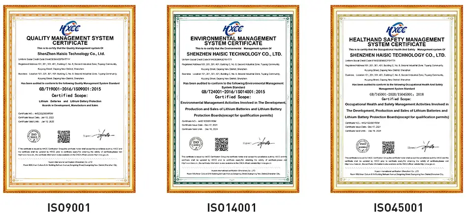 ISO9001,ISO14001,ISO45001