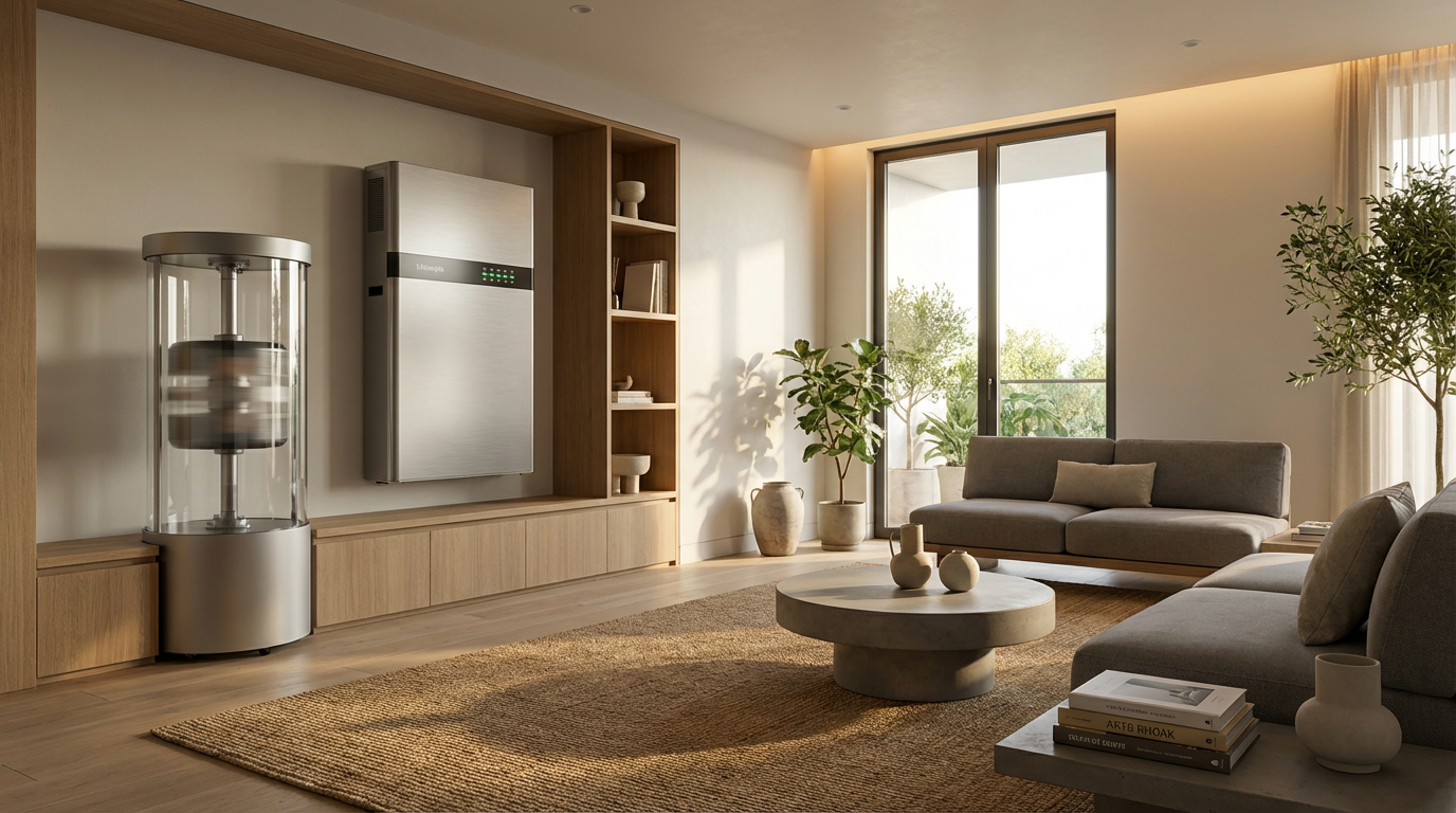 flywheel energy storage vs home batteries