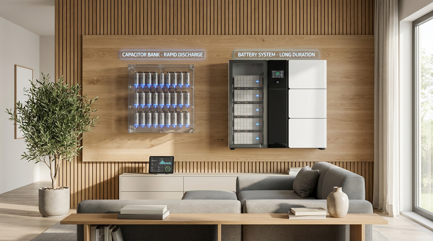 Kondensatoren vs. Batterien - Heimenergiespeicherung Vergleich