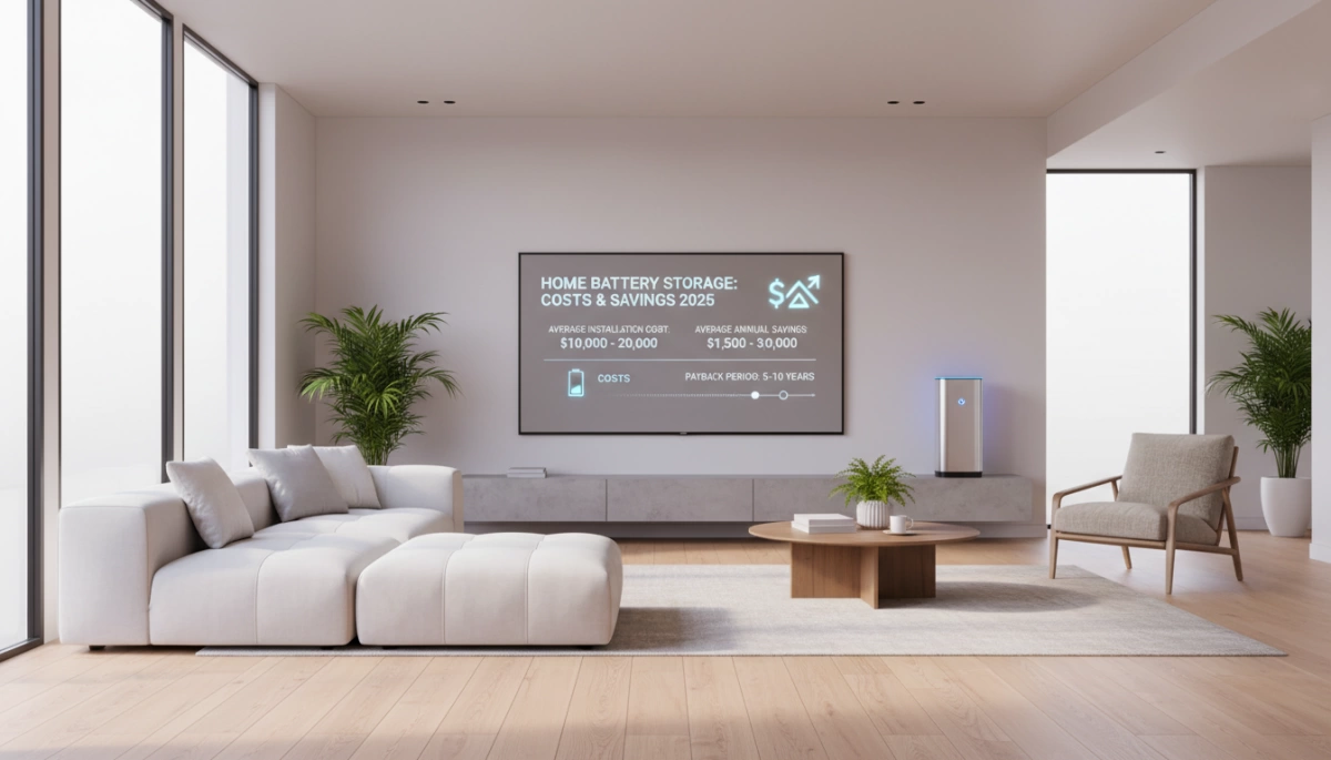 home battery storage costs and savings 2025