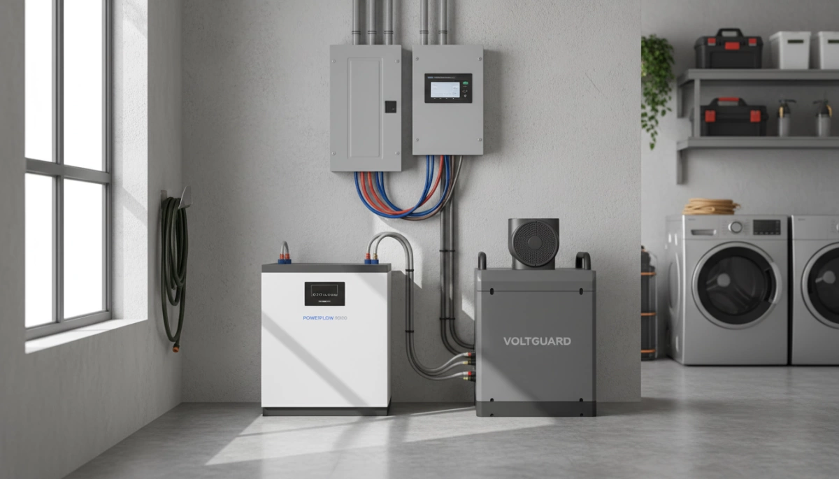 sistema ibrido di backup batteria per l'intera casa