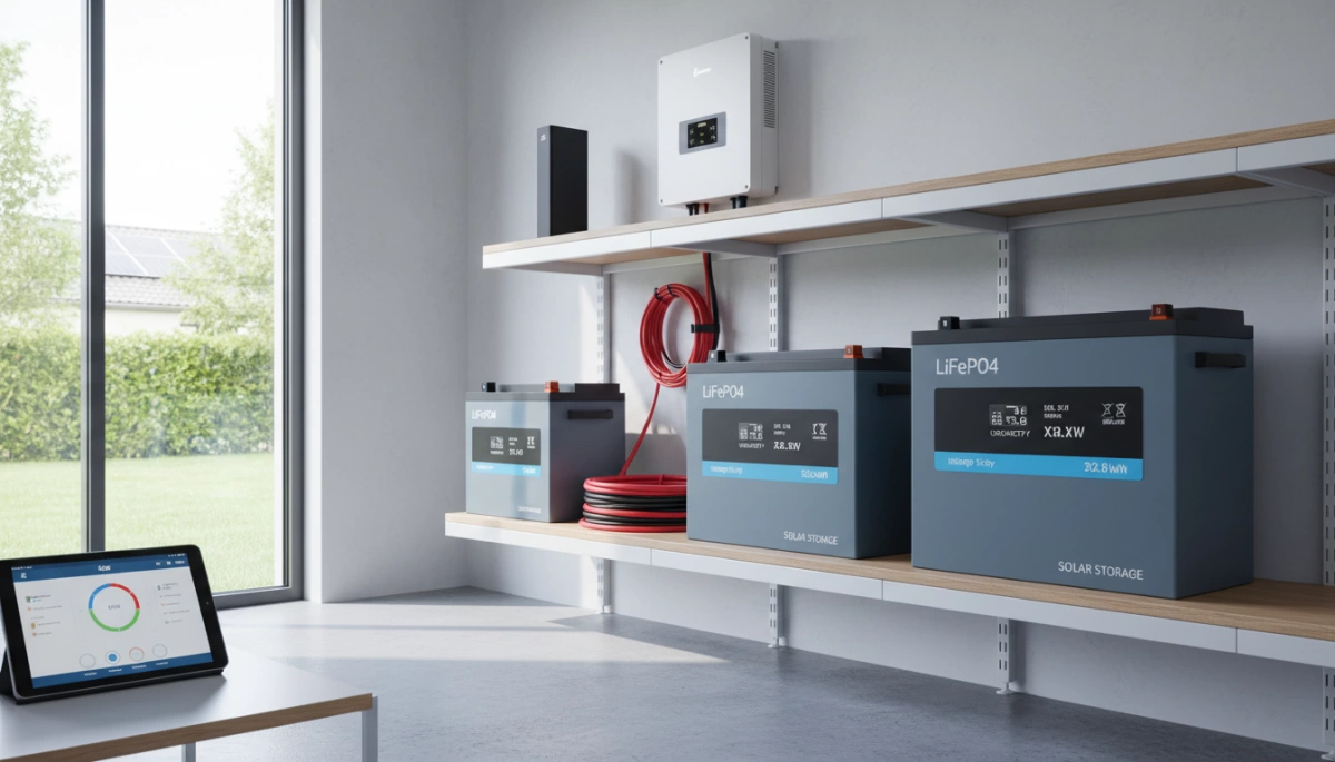 LiFePO4 battery selection for solar storage