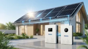 solar panel with battery and inverter