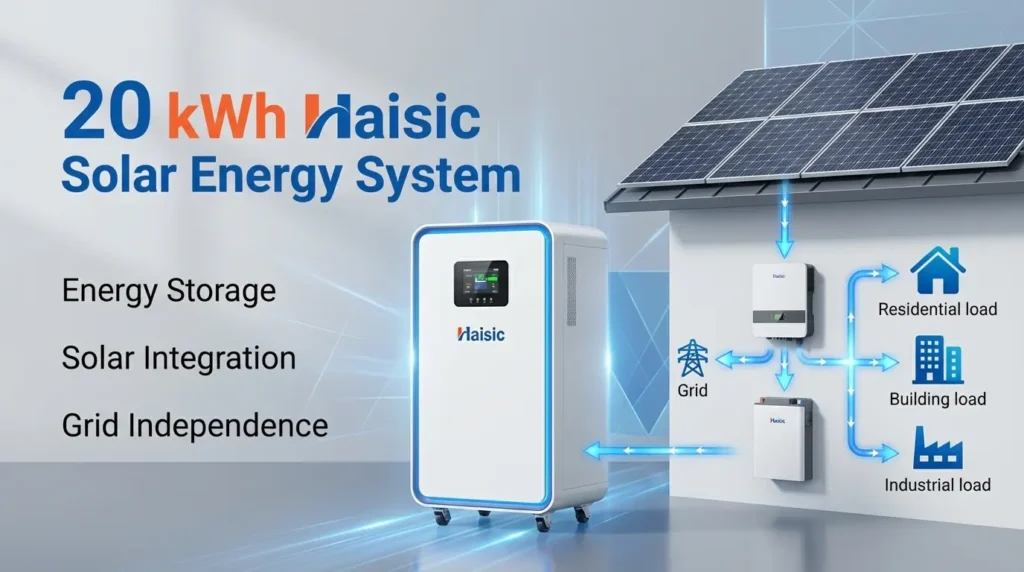 نظام شمسي بسعة 20 كيلواط ساعة