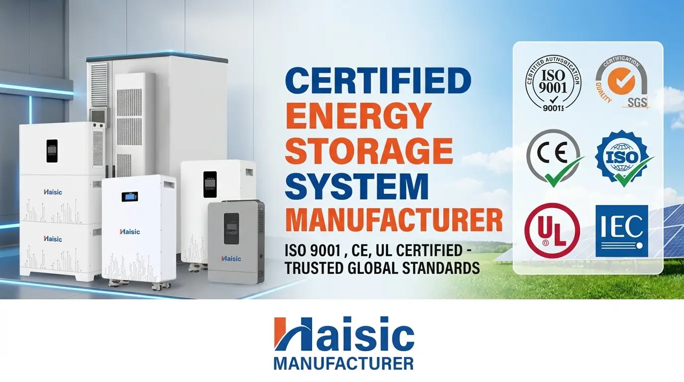 Certified Energy Storage System Manufacturer