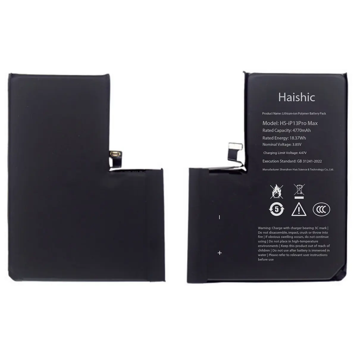 Batterie pour iPhone 13 Pro Max de Haisic