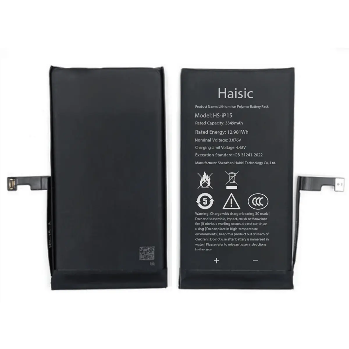 Haisic Batterie iPhone 15