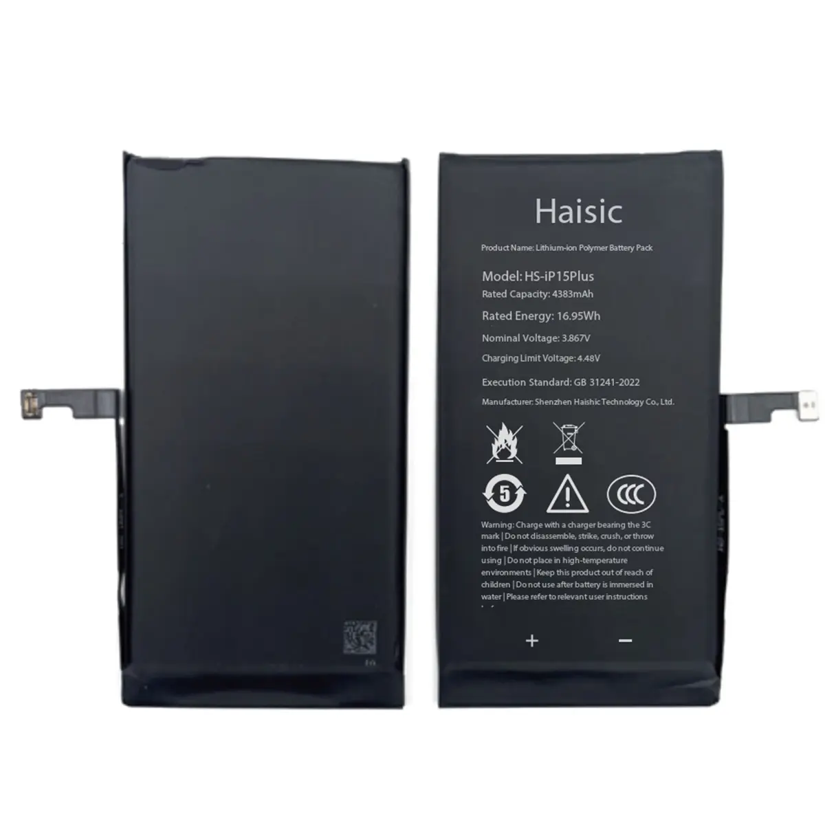 Haisic Batterie iPhone 15Plus
