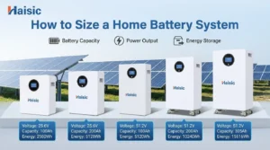 comment dimensionner un système de batterie domestique